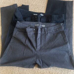Old Navy Pixie Skinny Pants in Charcoal and Black